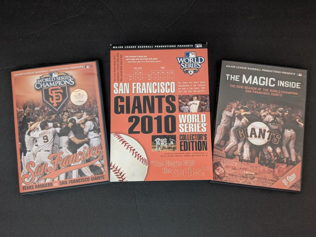 2010 World Series Collectors Edition DVD + 2 Additional DVDs - SF Giants