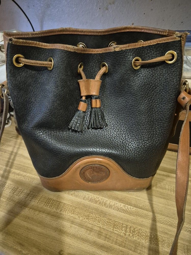Dooney And Bourke Bucket Bag, Suede inside, Worn 