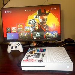 Xbox One 1tb With Assassins Creed 4 Black Flag, Red Dead Redemption 2, Minecraft And More