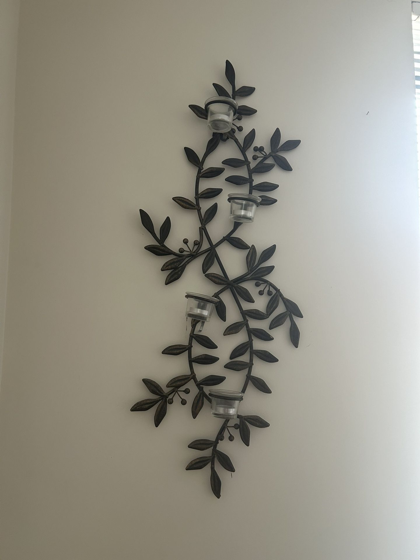 Bronze Wall Candle Sconce