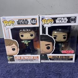 Funko Star Wars: Luke Skywalker & Haja Esthee 2-Pack Lot of 2 Funko Pop