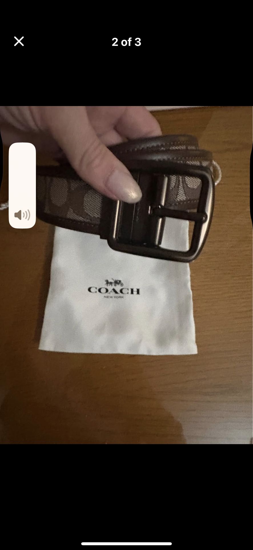 Coach Signature Belt