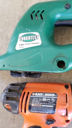 Black and decker drill and hedge trimmer