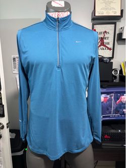 Nike X-Large Element Dri Fit Women's Blue Long Sleeve Running Athletic Pullover