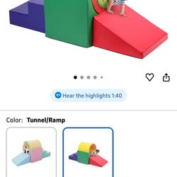 Kids Soft Play Tunnel, Crawling Tunnel for Toddlers, Indoor Gross Motor Toy