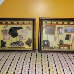 Vintage Shadowbox Wall Art