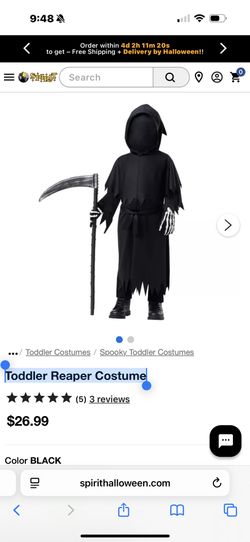 Toddler Reaper Costume