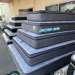 Twin sweet dreams blue gel Pillowtop bed set