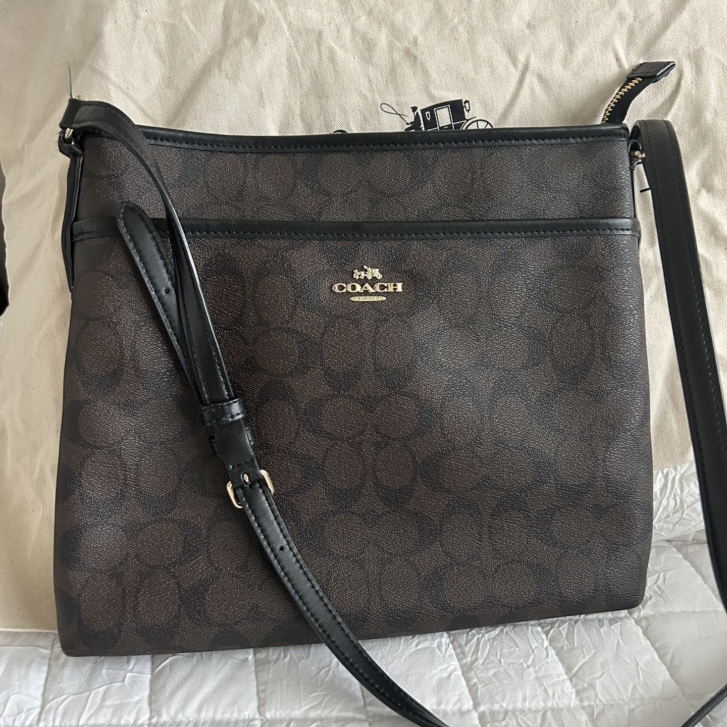 Coach Leather Sage Carryall Bag