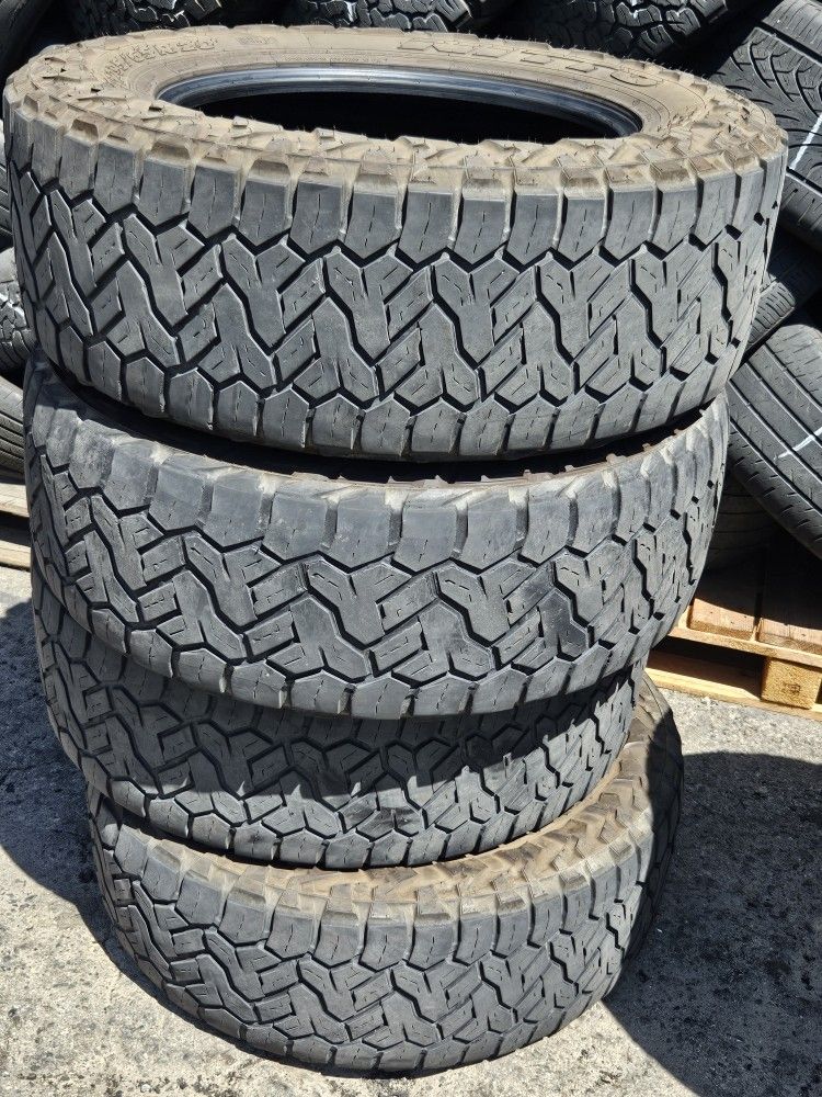 4 Used LT 295-65-20 Nitto Recon Grappler A/T All Terrain Tires 35 11.50 R20 LT20 Inch Tire Load E 10 Ply Moreno Valley Menifee