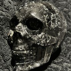 Natural Black Tourmaline Skull