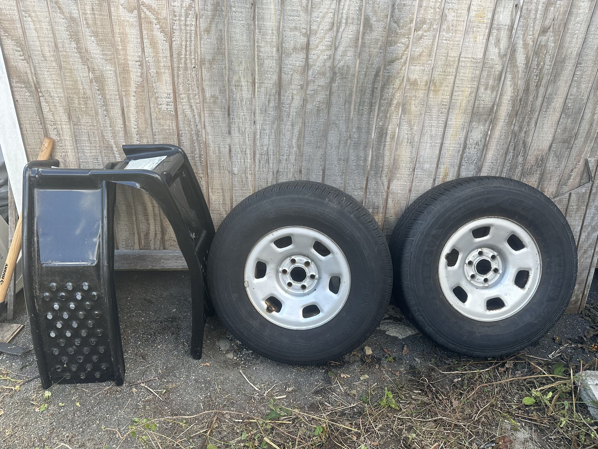 Tires On Rims. And Metal Ramps!