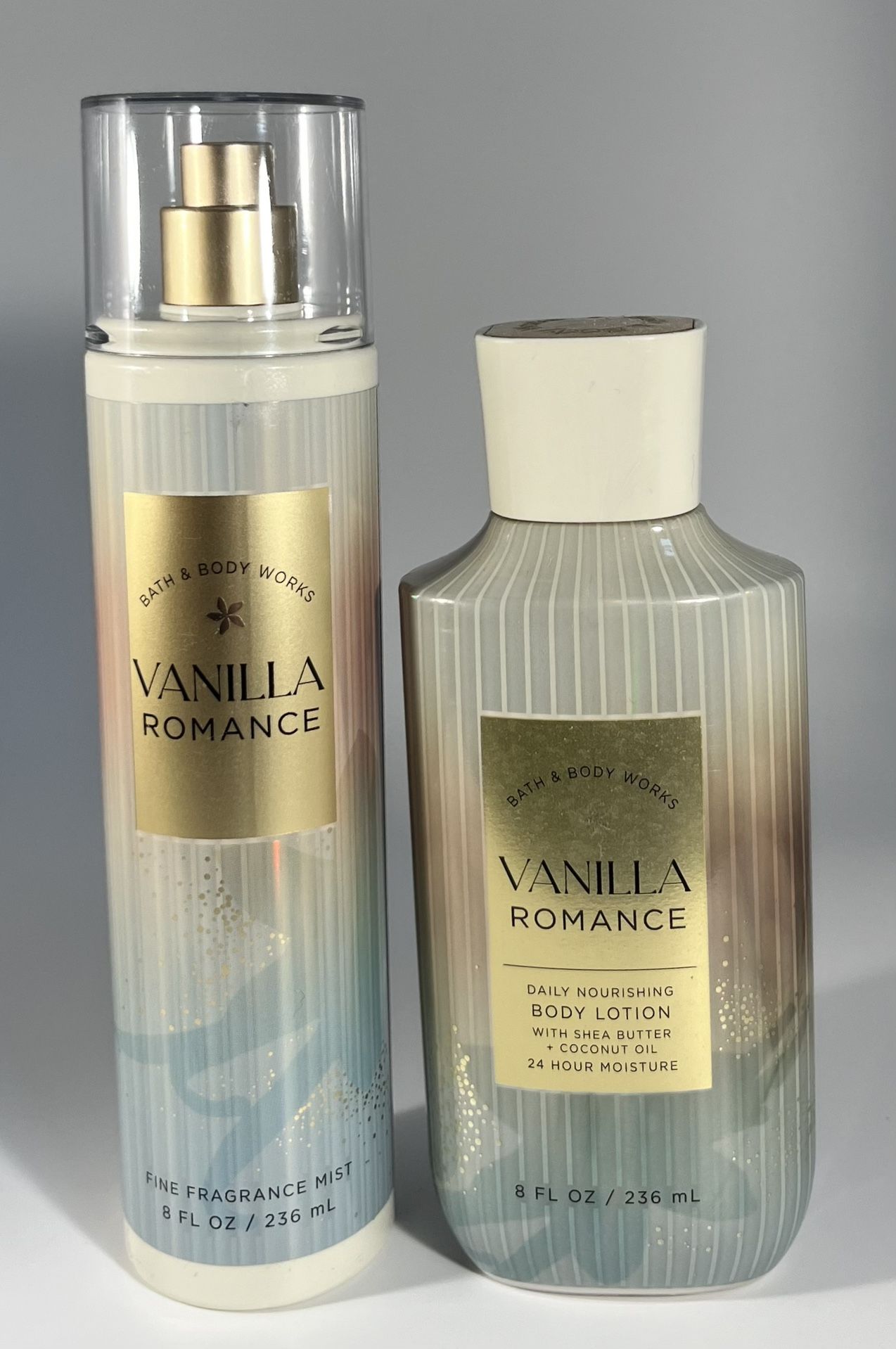 Bath & Body Works Vanilla Romance Fine Fragrance Mist and Body Lotion Set
