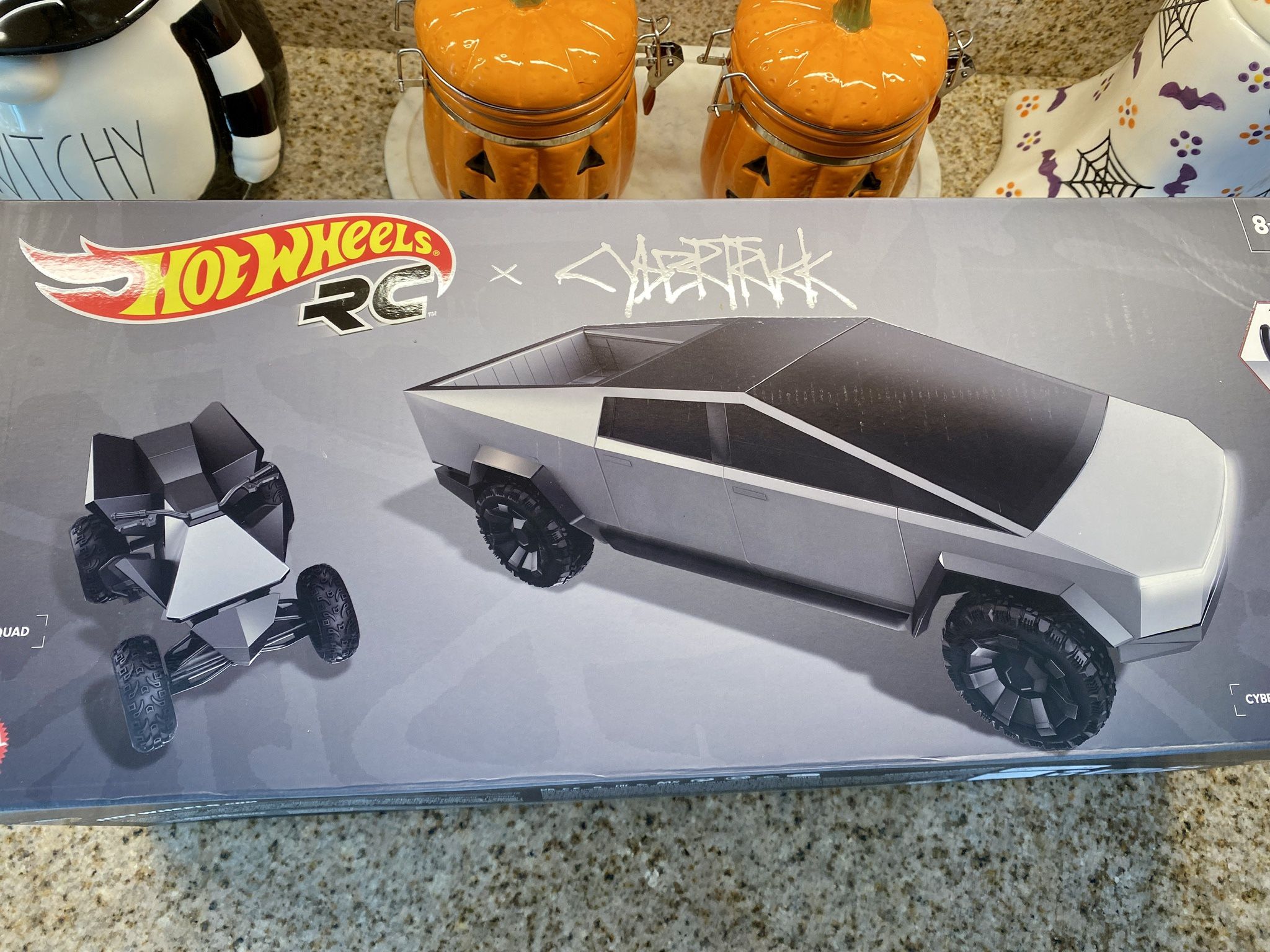 Mattel Hot Wheels Tesla Cybertruck & Cyberquad Scale R/C 1:10 RC 2021 IN HAND