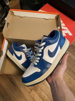 Jordan 1 Low Marina Blue Size 8m/9.5W