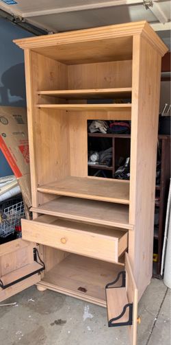 Armoire with Shelves and Drawer