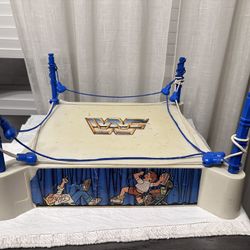 VINTAGE 1985 LJN WWF WRESTLING SUPERSTARS SLING EM FLING EM WRESTLING RING