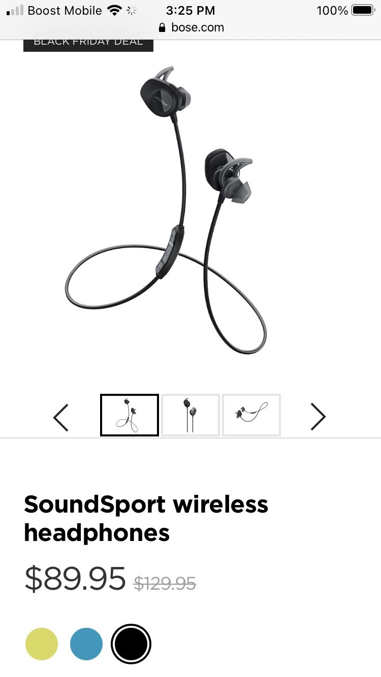 Bose Soundsport Wireless earbuds