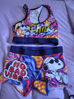 Peanuts Snoopy Bralette and Shorts Set