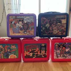 Plastic 80s And 90s Lunchboxes