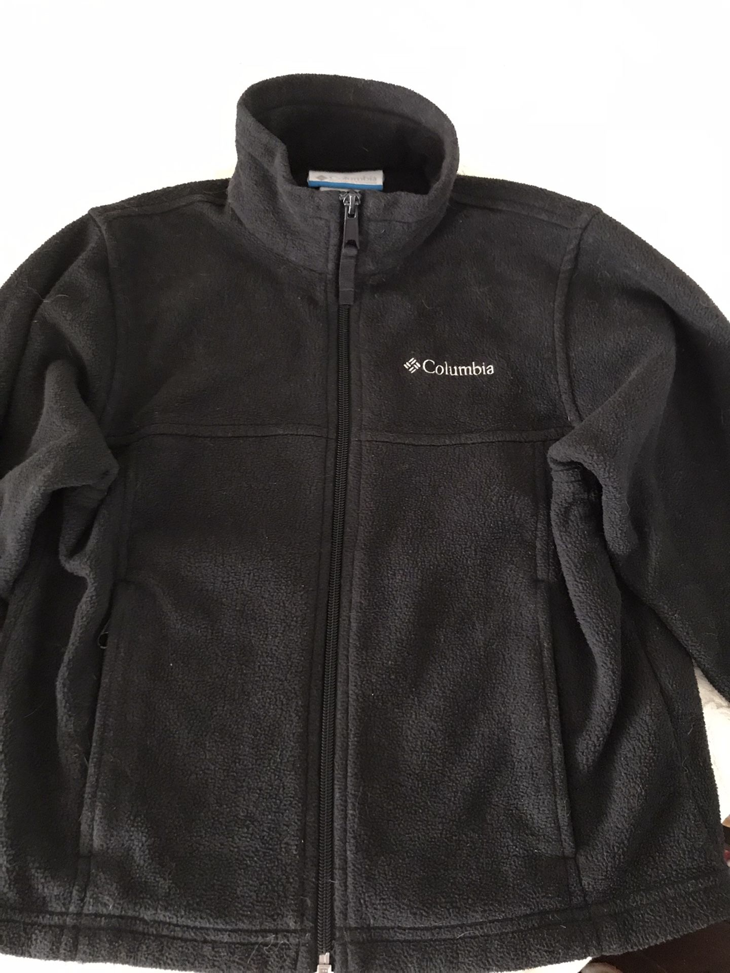 Boys Or Girls Black Columbia Fleece Jacket Size 6/7