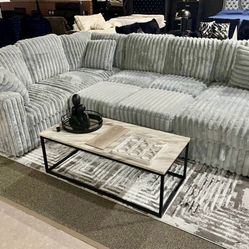 Corduroy Sleeper Sectional – AMAZING DEAL!