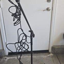 Microphone,Microphone Stand And Amplifier
