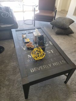 Industrial style coffee table