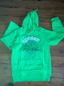 Sp5der Web Hoodie Neon Green