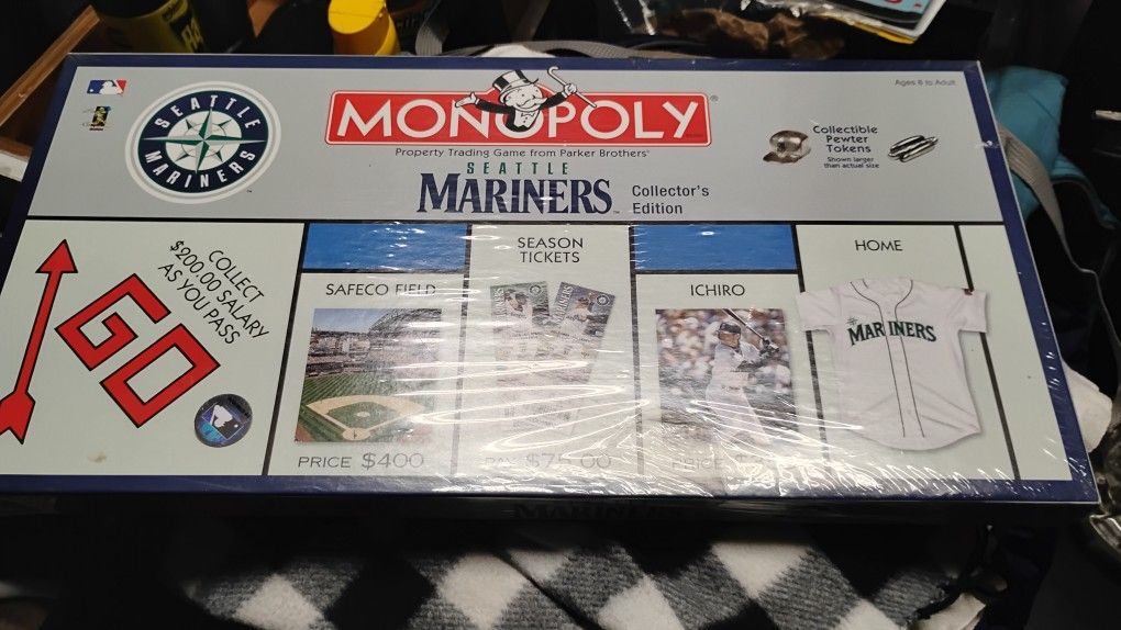 2001 Seattle Mariners Collector's Edition Factory Sealed Monopoly Game