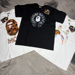 Bapes Shirts Lmk All Come With Bag N Tags 