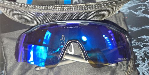 Oakley Radar EV Path Prizm, Sapphire Blue Lens Polarized Black Frame OO9208-07