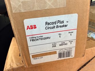 ABB Record Plus Circuit Breaker FBV36TE020RV