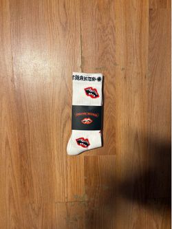 White Chrome heart x Matty Boy socks