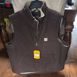 New Carhartt Sherpa Vest 2XL