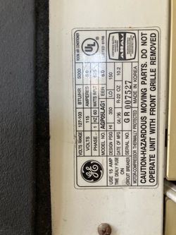 Title: GE 5,000 BTU Window AC (Works Great