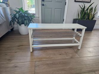 Tjusig ikea bench and shoe rack