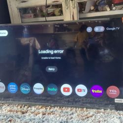 TCL 43’ smart google tv