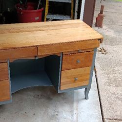 Antique Dressing Table Done Into A Cozy Nice Desk