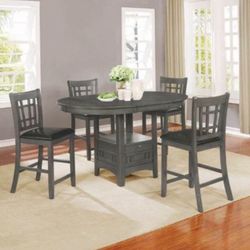 Brand New 5 PC Grey Dining Set
