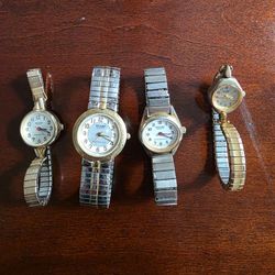 Lot of 4 working Sharp watches