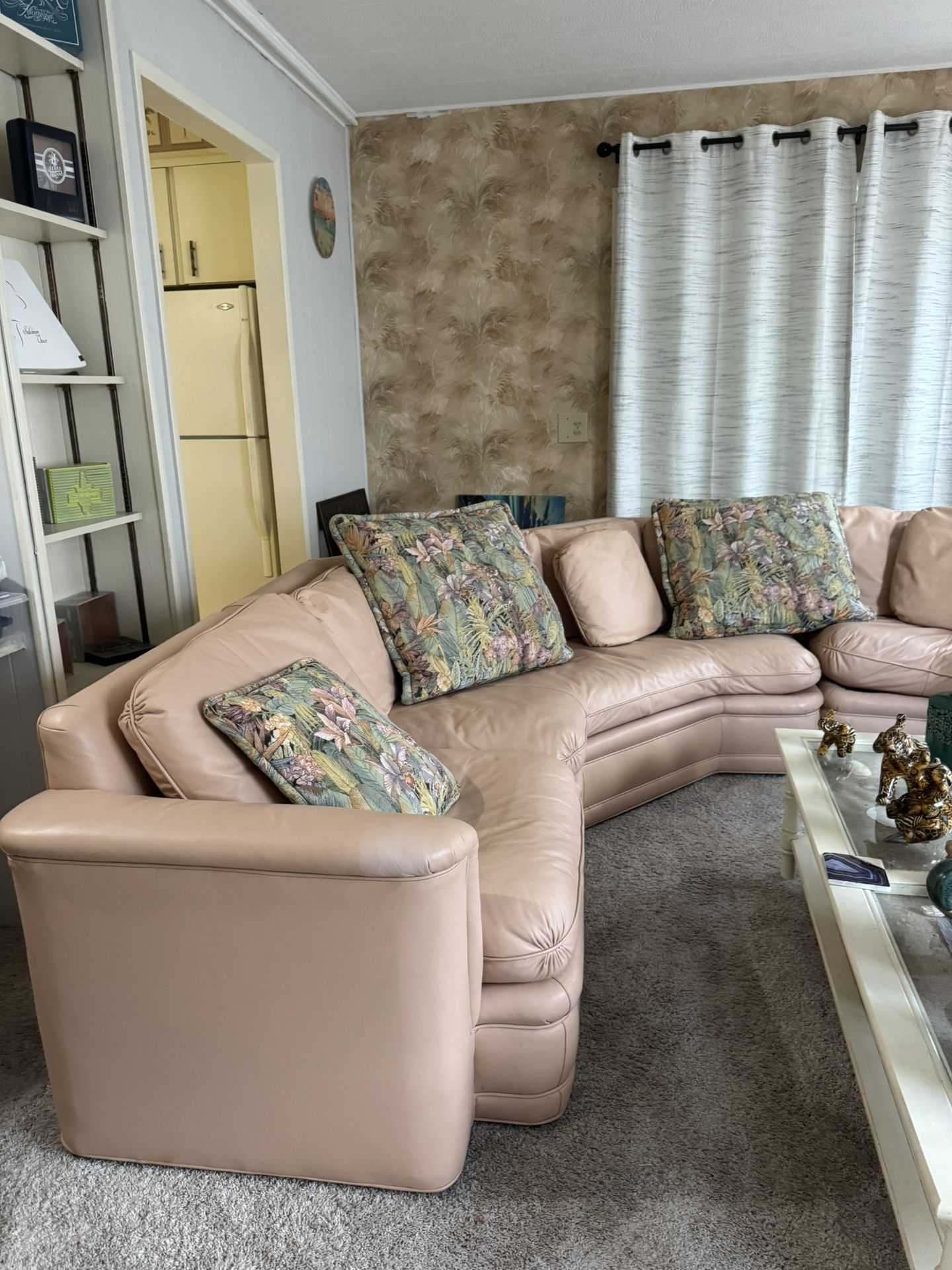 Baker Furniture, Five Piece, Leather Sectional