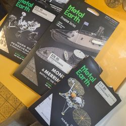 4 Metal Earth Model Kits!!! New Unbuilt