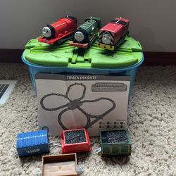 Trackmaster Track and 3 Trains  
