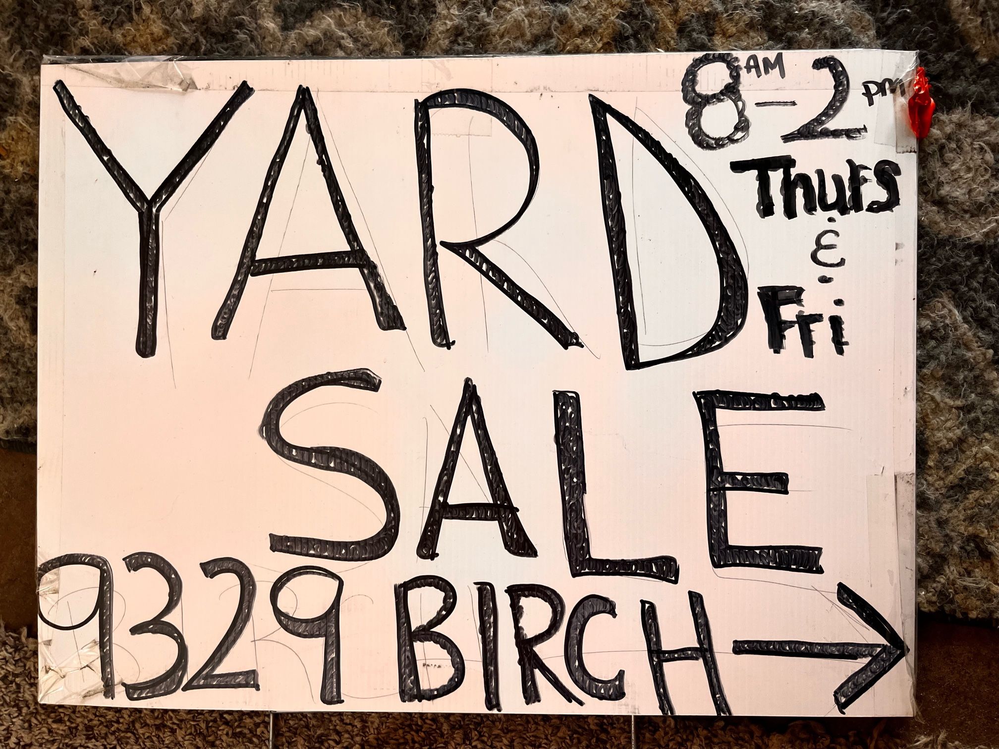 Garage Sale Thursday, June 19 & Friday, June 20