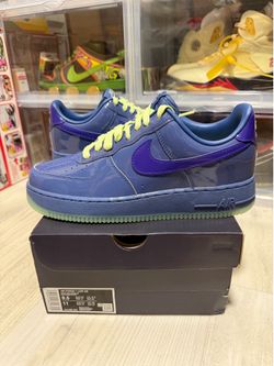 Nike Air Force 1 Low Patent Leather Mystic Navy Grape Ice