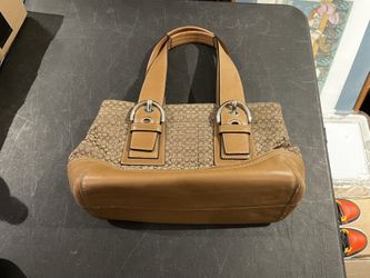 Coach Soho Mini Signature Tote Excellent Condition Clean (Model: F10927)