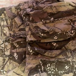 Brown and khaki camo cargo pants