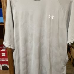Under Armor Tee Lg White 
