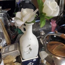 White Glass Decor  $5 Each 